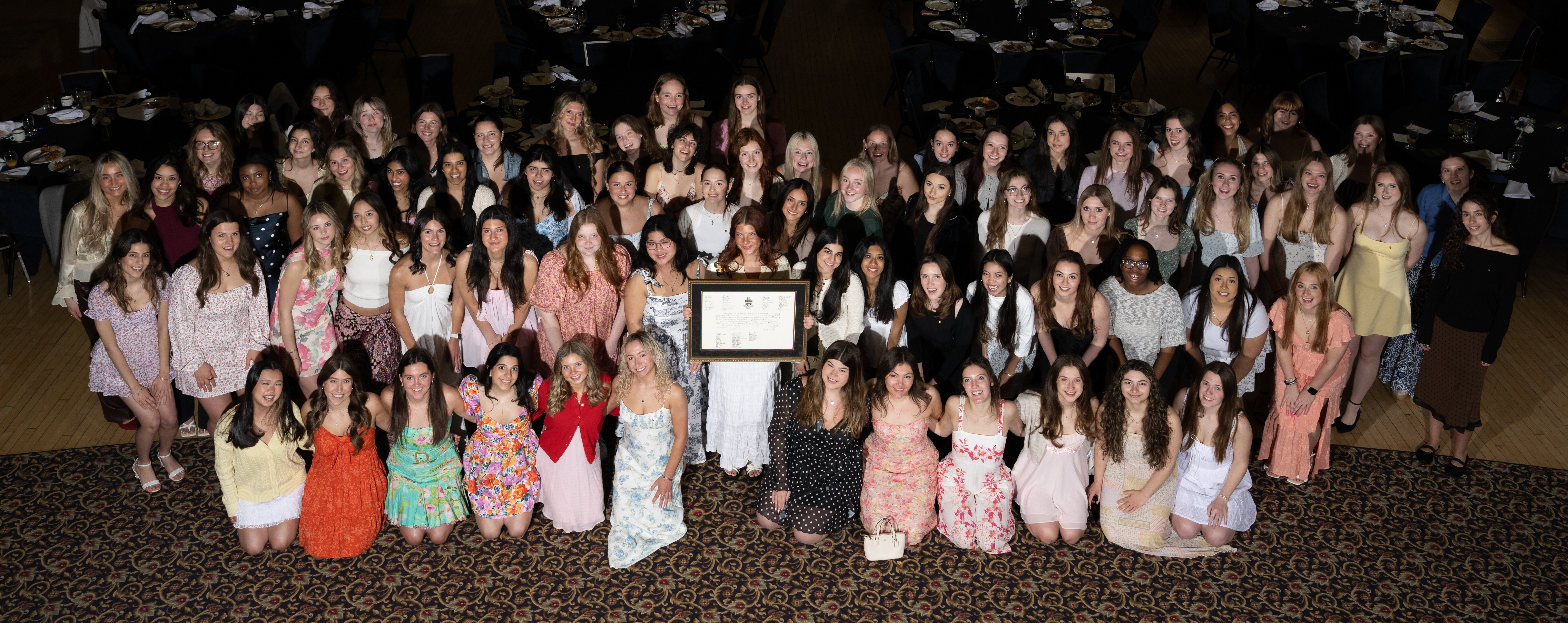 Eta Chapter Charter Class with the charter