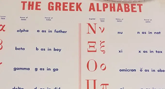 Greek Alphabet