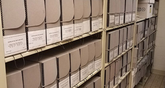 Theta archives shelves
